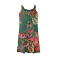 thumbnail image 4 of EQWLJWE Robe d'Été pour Femmes 2023 Grande Taille Décontractée Imprimée Col Rond Manches Courtes Ample Longueur Genou, 4 of 5