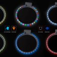 thumbnail image 5 of Base de host para PS5, soporte de luz LED de colores, base luminosa para PS5, soporte de bandeja compatible con control por voz, 5 of 5