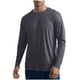thumbnail image 2 of pstuiky manga larga de hombre, Camiseta informal de manga larga con cuello redondo para hombre, color liso, transpirable, para correr y hacer ejercicio top de hombre xxxl, 2 of 8