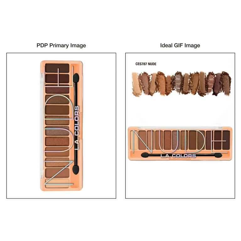 3 pack) L.A. COLORS Color Vibe 12 Color Eyeshadow Palette, Ultra