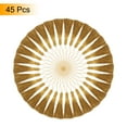 thumbnail image 3 of Uxcell 45Pcs Mini Silky Bookmark Tassels, Handmade Soft Floss Craft Tassels with Cord Loop, Oro, 3 of 6
