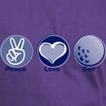 thumbnail image 3 of CafePress - Peace Love Golf Dark T Shirt - Men's Classic Graphic Cotton T-Shirt, 3 of 4