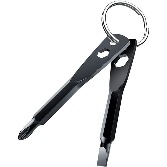 YUEVE 2 Style Portable Key chain Screwdriver Multifunction Screwdriver Set Cmmt99434 Auto Screwdriver Set Camera Screw Set Room Necessities Screwdriver Set Small Toolbox College Dorm Must Haves