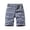 Gray, variant on ZVNAΖH Mens Shorts Clearance Elastic Waistband with Pockets Mens Summer Casual Cargo Shorts
