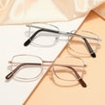 thumbnail image 1 of Gafas de lectura con base de hierro y metal, montura completa, transparentes, de resina, a la moda, 1 of 5