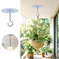 thumbnail image 2 of No Drill Ceiling Hooks For Hanging Lights Hangers Heavy Duty Mount Acrylic Sticky, 2 of 7