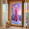 thumbnail image 1 of xihome Adhesivo de ventana grande con forma de rbol de Navidad, PVC electrosttico, 25x23cm, diseño de vidrio de color para decoracin navideña., 1 of 6