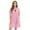 Purple, variant on Women's Short Sleeve Nightdress with Pockets, Lace Stitching V Neck Front Pleated Nightgown Sleepwear Loose Casual Loungewear Above Knee Length Sleep Dress, S-2XL
