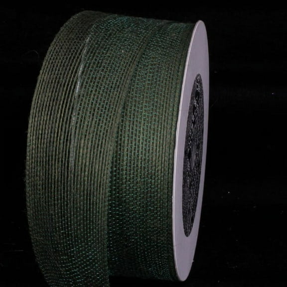 The Ribbon People Forest Green Woven Edge Craft Ribbon 2" x 27 Yards