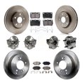 thumbnail image 1 of Transit Auto Front Rear Hub Bearings Assembly Disc Brake Rotors and Semi-Metallic Pads Kit (10Pc) for Car Lexus IS250 Vehicles Built USA Market - Left Right Side (Driver Passenger) KBB-116556, 1 of 11