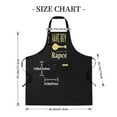 thumbnail image 5 of 2 Pack Adjustable Bib Apron Set with Fun Cartoon Turkey Design & Pockets - Perfect for Cooking BBQ and Kitchen Use for Men & Women, 5 of 6