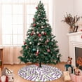 thumbnail image 7 of Sikiie Lavender Flowers 30-48 inches {designName} Print Christmas Tree Skirt Snowman Xmas Tree Skirt with Edge Christmas Decorations for Holiday Party48", 7 of 7