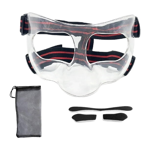 Protector nasal para nariz rota, cubierta facial con protección acolchada, protector facial para Rojo claro