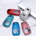 thumbnail image 6 of TPU Carbon Fiber Car Key Fob Cover with Keychain fits for Audi 4M A3 A4 A4L A5 A6 A7 A8 B9 C8 D5 Car Key Case Cover Jacket Smart Remote Keyless Entry Car Key Holder Shell 3 button, 6 of 6