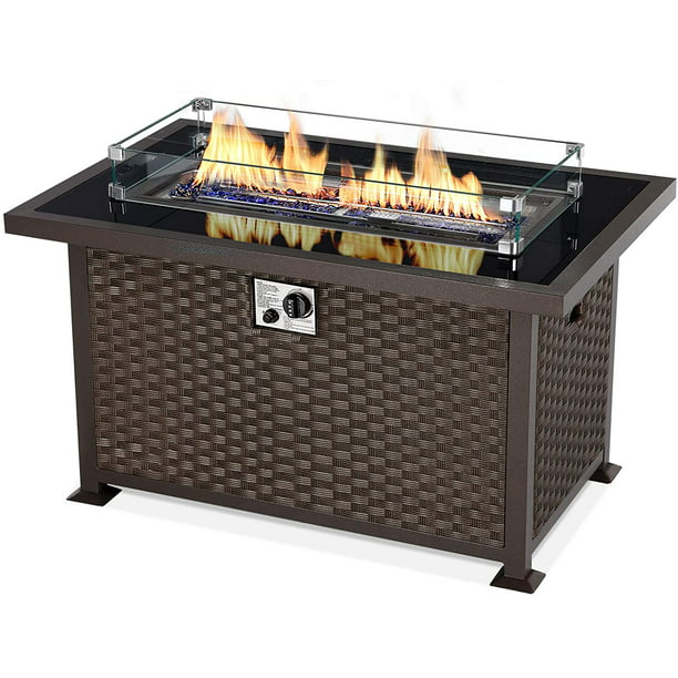 Danrelax 44in Outdoor Propane Gas Fire, Outdoor Gas Fire Pit Accessories