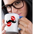 thumbnail image 2 of 3drose, His N Hers, 11oz Two-tone Blue Mug, 2 of 6