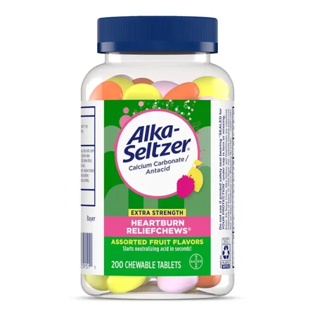 ALKA-SELTZER HEARTBURN RELIEF Chews Assorted Fruit 200ct.