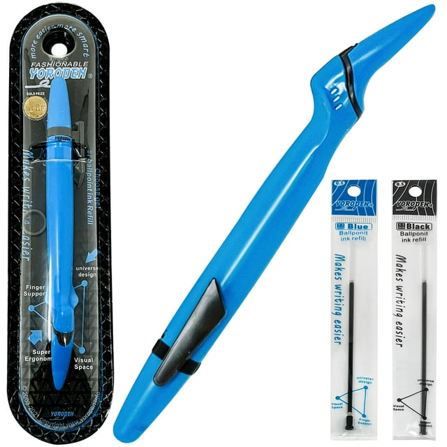 Bolígrafo para zurdos sin manchas, agarre suave sin manchas, comodidad para escribir sin esfuerzo, bolígrafos de secado rápido para zurdos de regreso a la escuela, regalos para zurdos, adultos y niños