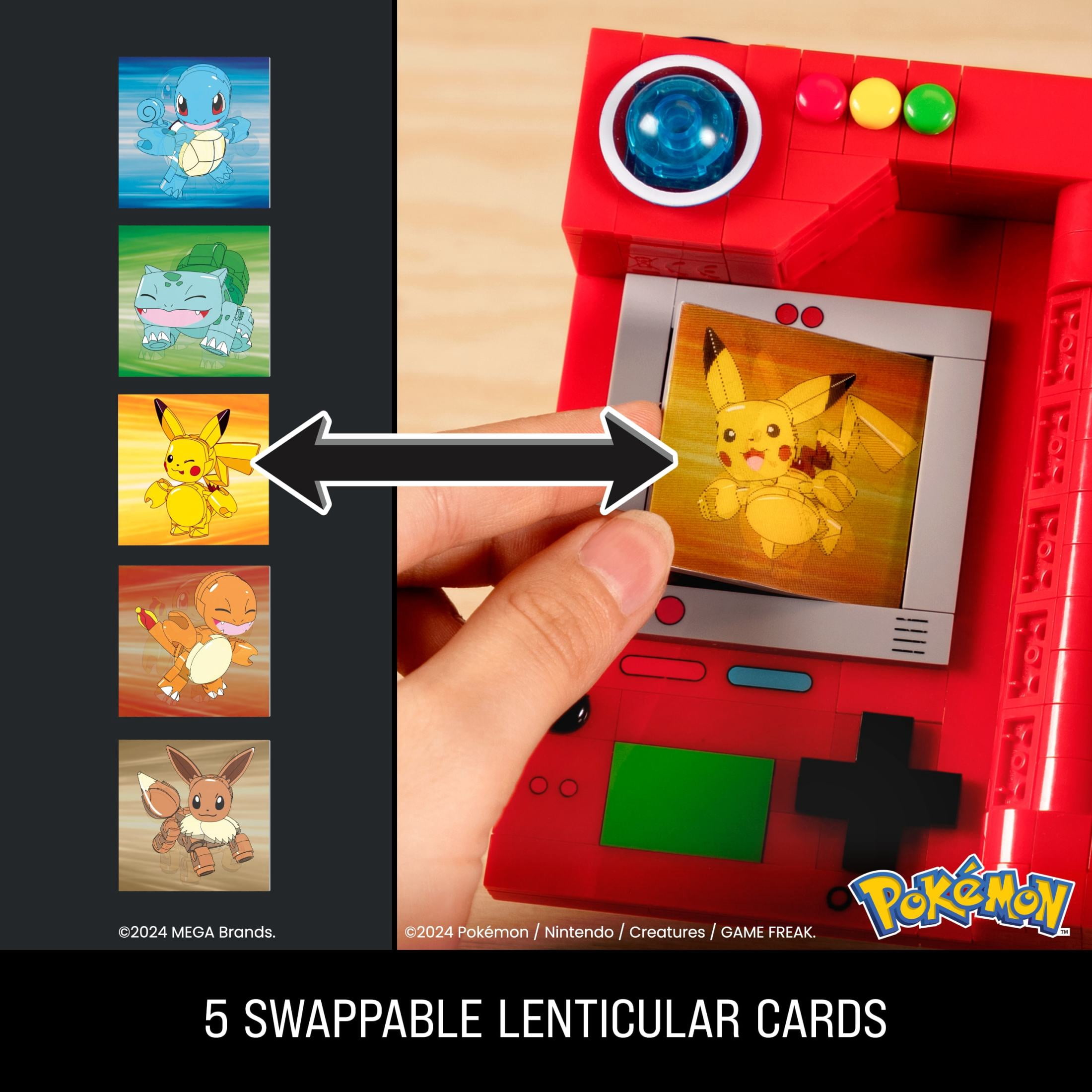 MEGA Pokémon Kanto Region Pokédex Building Kit (322Pieces) for Collectors, Plastic