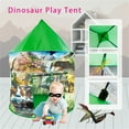 thumbnail image 5 of Dinosaur Play Tent for Kids with 2 Puzzle House - Easy Setup Indoor Outdoor Playhouse for Toddlers, Birthday Party Gift, Dinosaur Toys for Boys 2-6 Years, Portable Storage Bag Included, 5 of 8