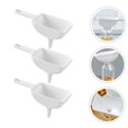 thumbnail image 7 of Toyvian 3Pcs Multi Function White Wide Mouth Funnel Reusable for Wine and Household Use, 7 of 7