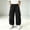 Black # Boys Pants, variant on Falkdiz Boys Cargo Pants Drawstring Open Bottom Pockets Wide Leg Sport Relaxed fit Elastic Waist Trousers for Boys Pantalones, Army Green, Size: 5-6 Years
