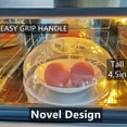 thumbnail image 3 of Microwave Splatter Cover for Food Large Microwave Plate Food Cover With Easy Grip Handle Anti-Splatter Lid With Enlarge Perforated Steam Vents,11.5 Inch,BPA Free & Dishwasher Safe, 3 of 3