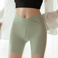 thumbnail image 6 of FAIWAD Women's Silk Safety Shorts Cross Elastic Waist Shorts Breathable Seamless Stretch Underwear, 6 of 6