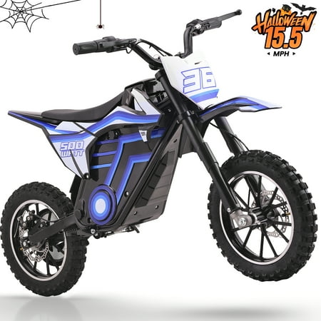 Electric Dirt Bike for Teens Adults, 500W Electric-Motorcycle Mountain Off-Road EBike