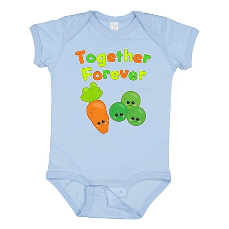 

Inktastic Together Forever- Peas and Carrots Gift Baby Boy or Baby Girl Bodysuit