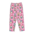 thumbnail image 4 of Daiia pink Holiday Joy Women's Sleep Pant with Pockets and Drawstring,Pajama Pants-Medium, 4 of 9