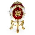 thumbnail image 4 of Fleur-de-lis on Red and White Royal Inspired Imperial Easter Egg, 4 of 4