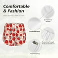 thumbnail image 4 of Daiia Red Strawberry Pattern Women's 2 in 1 Running Shorts - Lightweight Athletic Workout Gym Yoga Shorts Liner with Phone Pockets-Medium, 4 of 7