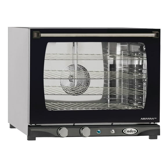 Cadco XAF-133 Heavy-Duty Countertop Convection Oven with Manual Controls & Humidity, Stainless Steel, NSF, 208-240v, For Commercial Use, 125 lbs.