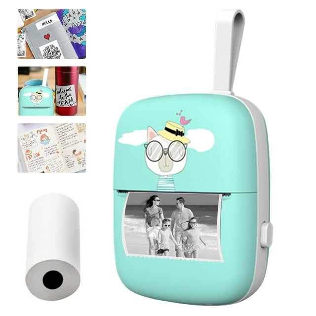 FlyFlise Mini Pocket Photo Printer Portable Mobile Thermal Printing Machine All in One 203DPI Wireless