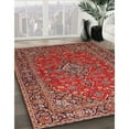 thumbnail image 3 of Ahgly Company Machine Washable Indoor Square Traditional Orange Salmon Pink Area Rugs, 3' Square, 3 of 7