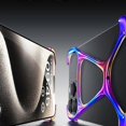 thumbnail image 2 of D5E For iPhone 15 Pro Metal Bumper Case Frameless Zinc Alloy Phone W6q Cover - Titanium Grey, 2 of 5