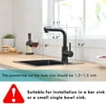 Sink Faucet, Black Kitchen Faucets with Pull out Sprayer, Bathroom Sink