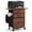 Brown, variant on KATHY&BOB File Cabinet with 3 Fabric Drawers, Printer Stand with Wooden Desktop & Side Bag, Rolling Printer Cart with Lockable Wheels, Black