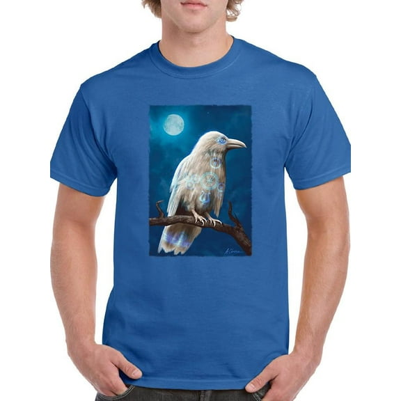 Mystical Crow T-Shirt Men -Anthony Chirstou Designs, Male Medium