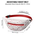thumbnail image 3 of Fanny Pack Red Christmas Tree Pattern Waist Pack Bag,Running Cross Bag,Waterproof Large Fanny Packs for Women Men for Travel Running Hiking Cycling, 3 of 6