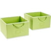 Seed Sprout - Set of 2 Large Canvas Storage Box, Green