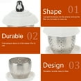 thumbnail image 4 of Stainless Steel Tea Infuser Filter Penguin Tea Strainer Tea Filter Tea Leakage Tea Art Tool for Home (White), 4 of 6