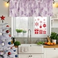thumbnail image 6 of Pink Abstract Valances for Windows, Decorative Rod Pocket Window Valance Curtains, Modern Oil Painted Art Contemporary Short Curtain Drapes for Kitchen/Bathroom/Living Room, 2 Panels, 42" W x 12" L, 6 of 8