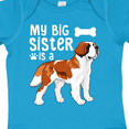 thumbnail image 4 of Inktastic My Big Sister is a Saint Bernard (white) Boys or Girls Baby Bodysuit, 4 of 5