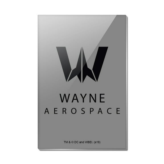 Justice League Movie Wayne Aerospace Rectangle Acrylic Fridge Refrigerator Magnet
