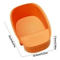 thumbnail image 3 of Saddle Drainage Basket for Kitchen Sink | Hangable Sink Organizer with Efficient Filtering & Space-Saving Design - Multi-Purpose | 1 Pc | 21x13.5x7.5cm | Orange/Dark Blue/Green/Yellow, 3 of 3