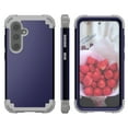 thumbnail image 2 of for Samsung Galaxy S25+ Case, Heavy Slim Dual Layer 3 in 1 Heavy Duty Protection Hybrid Hard PC Soft Silicone Rugged Bumper Anti Slip Full-Body Protective Cases For Samsung Galaxy S25+, Darkblue, 2 of 7