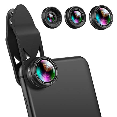 I-Sonite Gold Mobile Phone Universal Camera Lens 3 in 1 Kit Wide Angle + Fisheye + Macro Lens For Google Pixel 2 XL