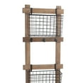 thumbnail image 2 of Benzara BM203748 Wood & Metal Wall Organizer with Storage Bins, Brown & Black, 2 of 3